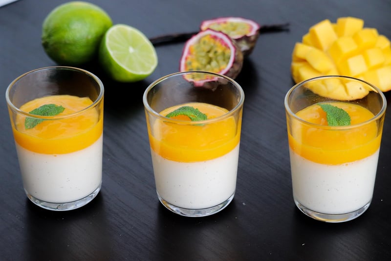 Mango Coconut Panna Cotta